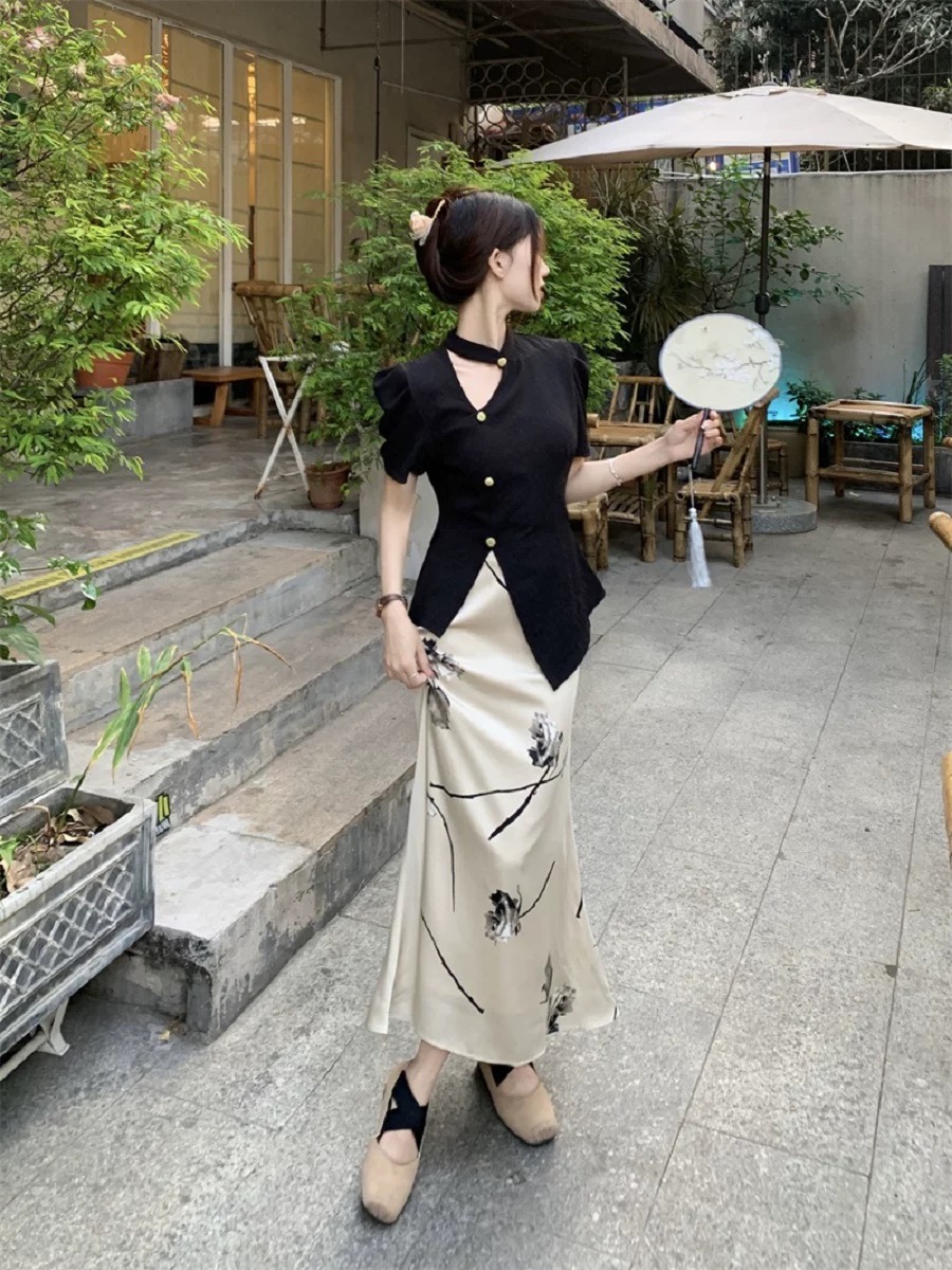 Rich aunty skirt CS172 image