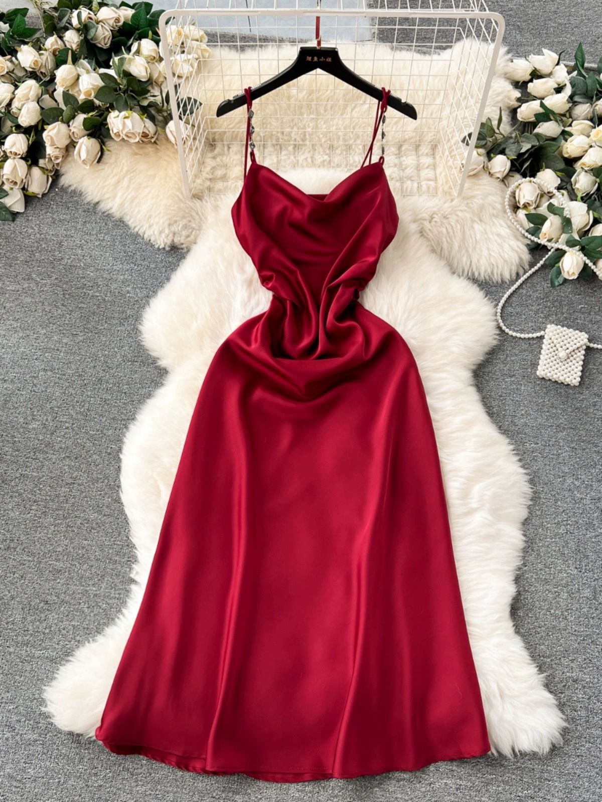 Dreamy date night silk dress FD632 image