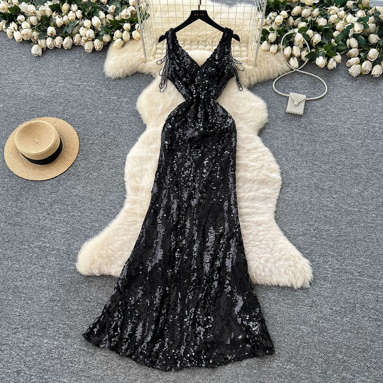 Something to be sequin dress EVD195 image