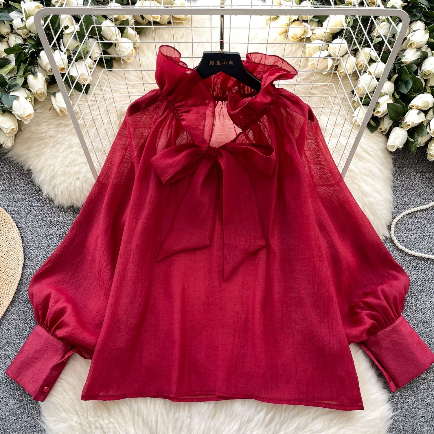 Tied together blouse BE359 image