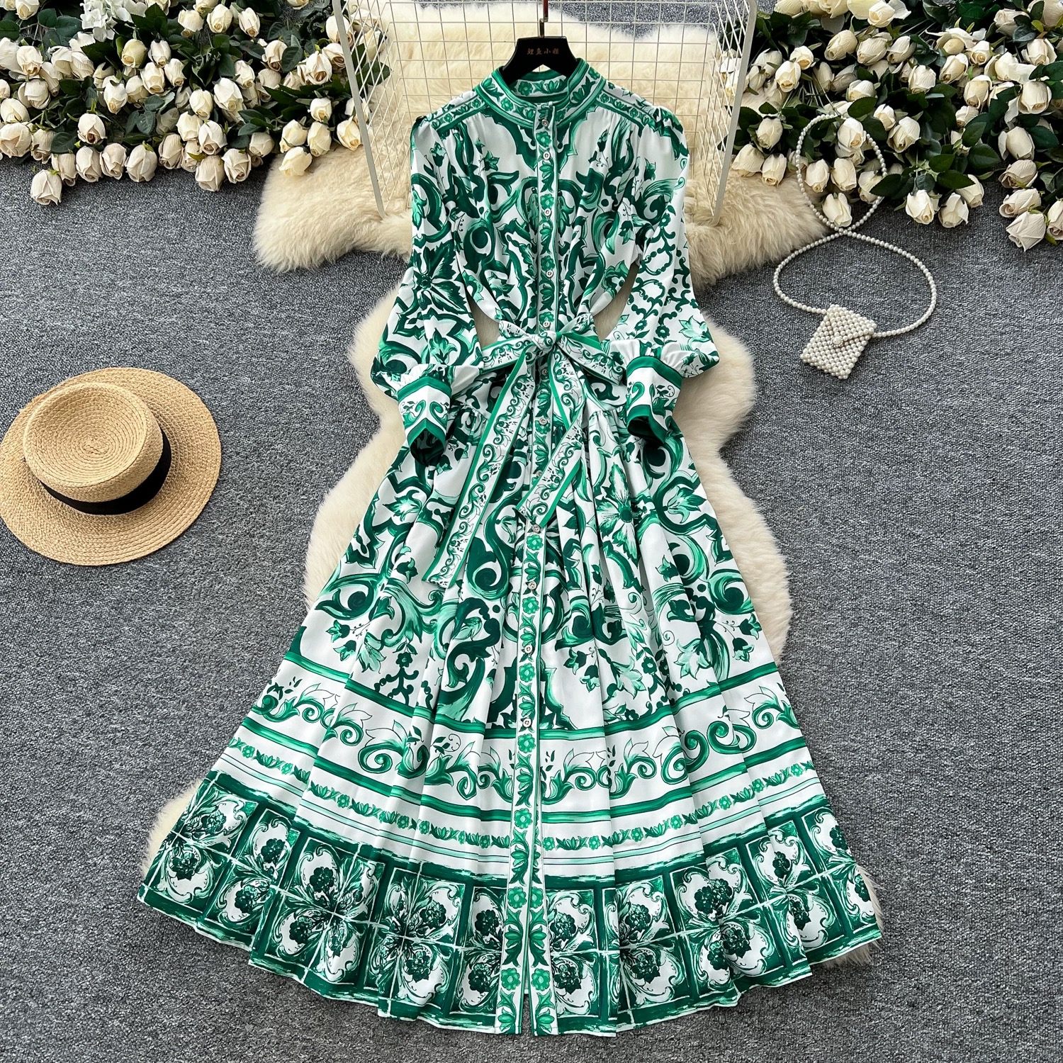 Always on the go print dress ED154 image