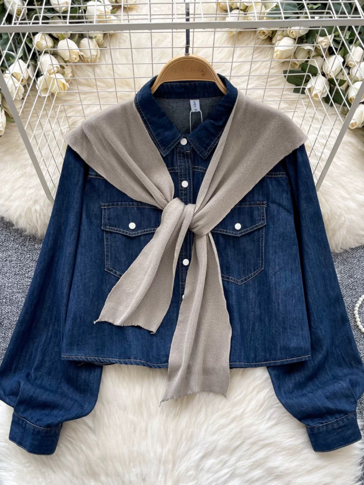 Downtown girl denim jacket DJA125 image