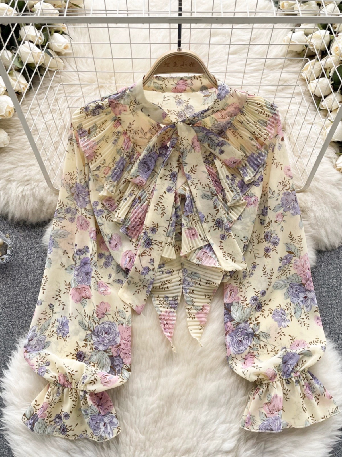 One ruffle story blouse BE324 image