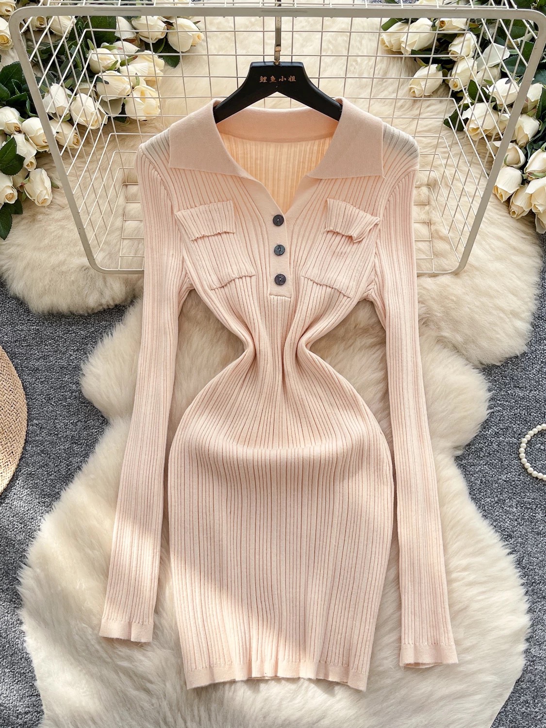 Obsessed with me knitted dress KBC328 image