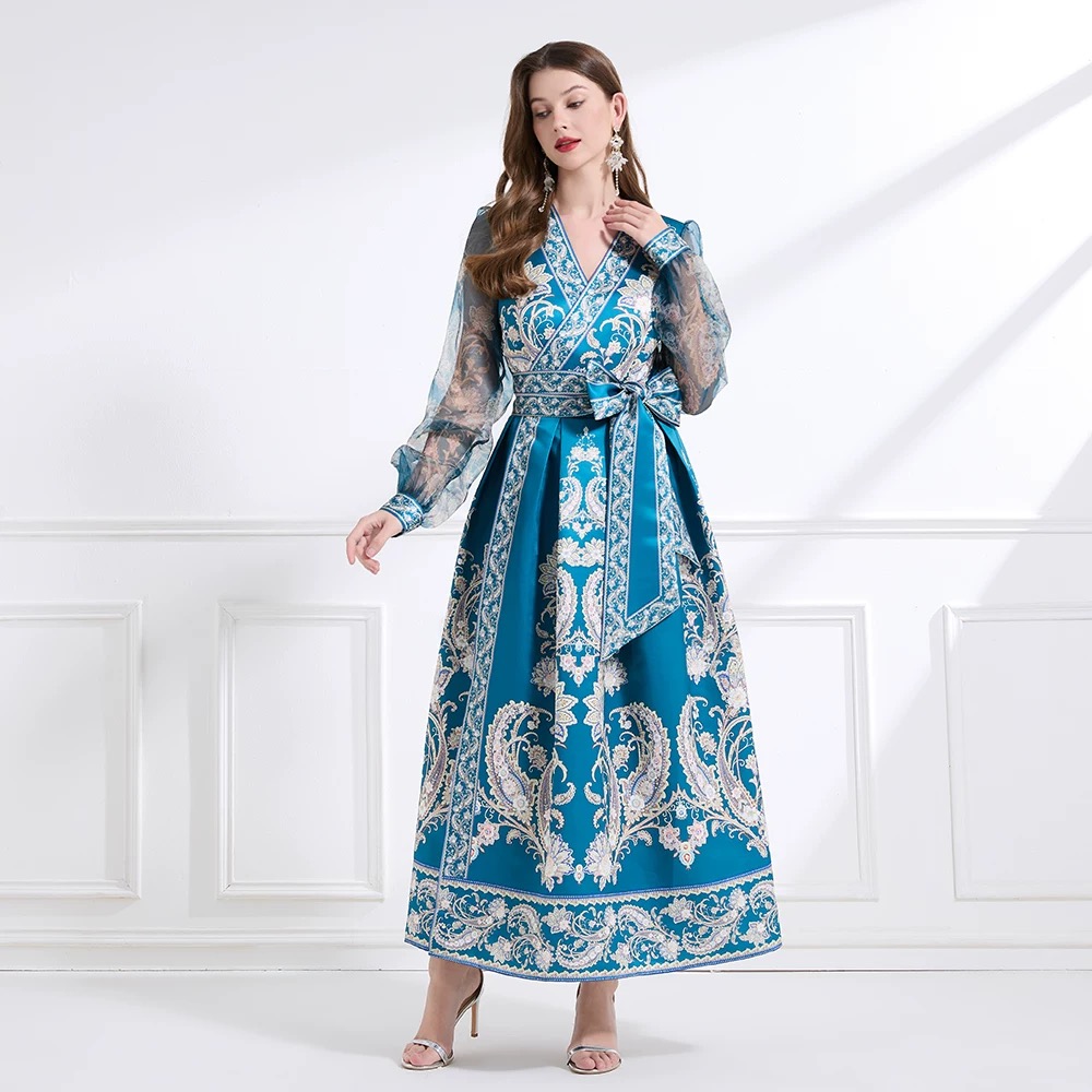 Try a different angle print dress ED192 image