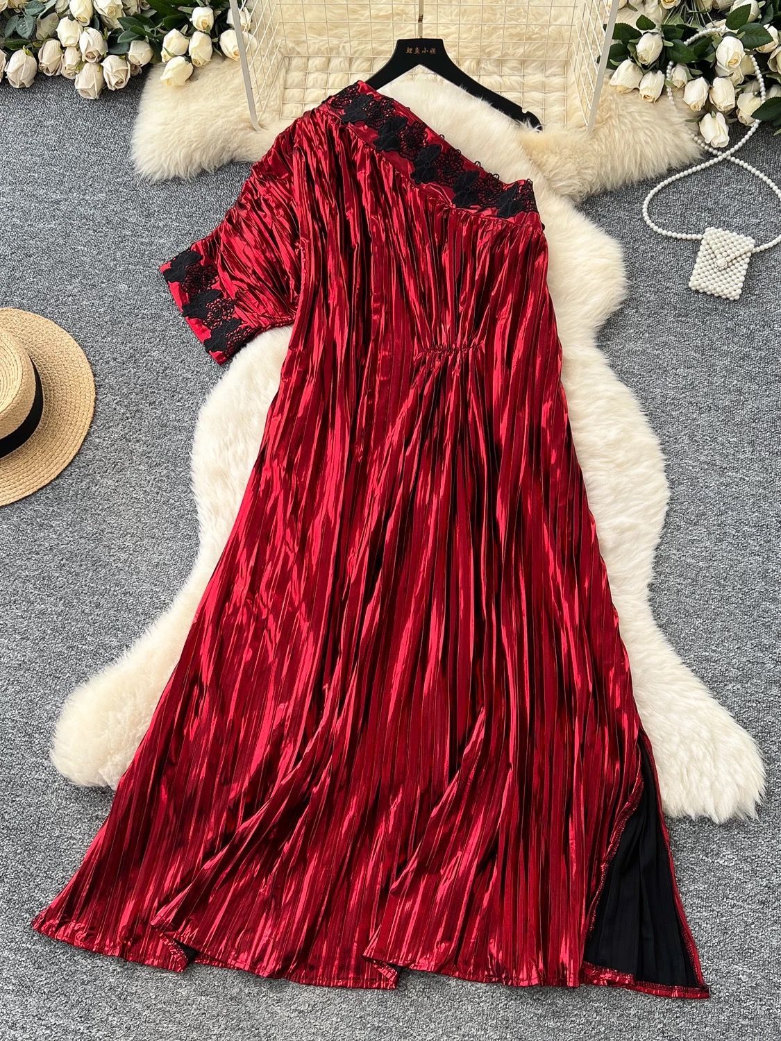 Special guest metallic designer dress EVD193 image