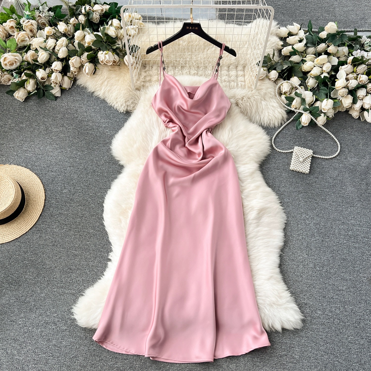 Dreamy date night silk dress FD632 image