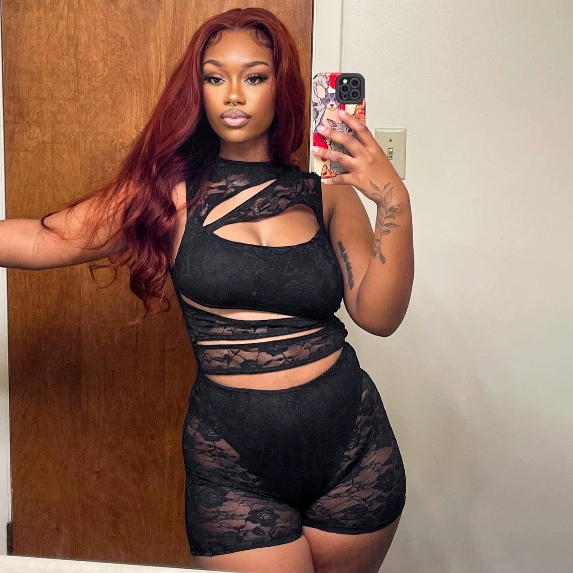 Tropical oasis lace jumpsuit CJS125 image