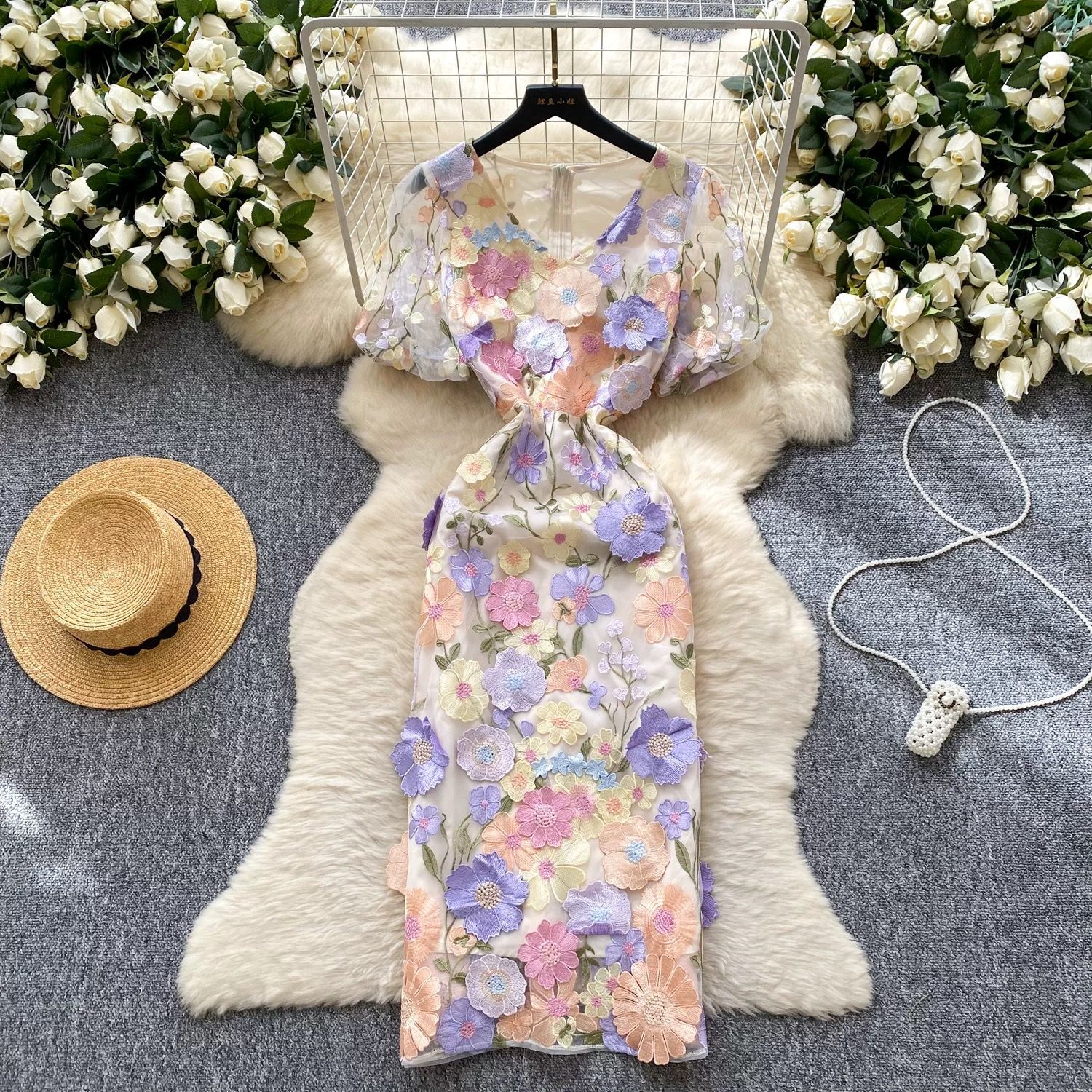 Wild thoughts floral dress FBC385 image