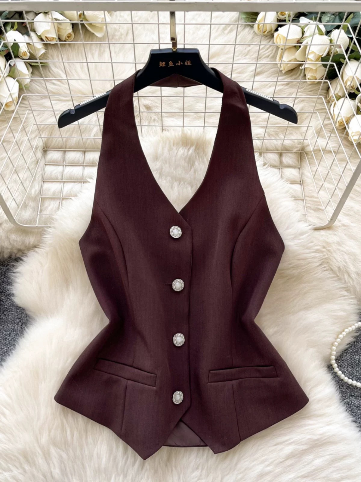 Look again waistcoat top FTO197 image