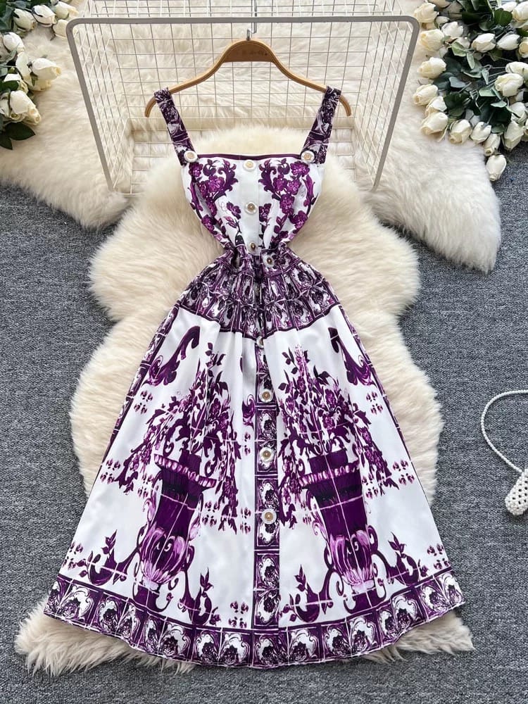 Emily in Spain print dress CD514 image