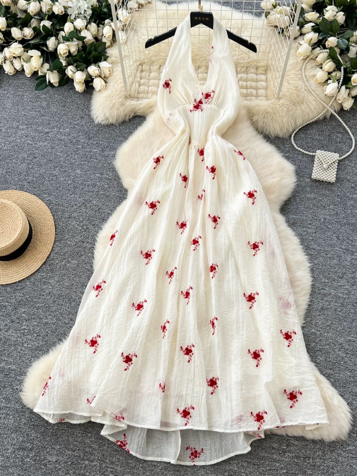 Blue skies and clear water dress CD972 image