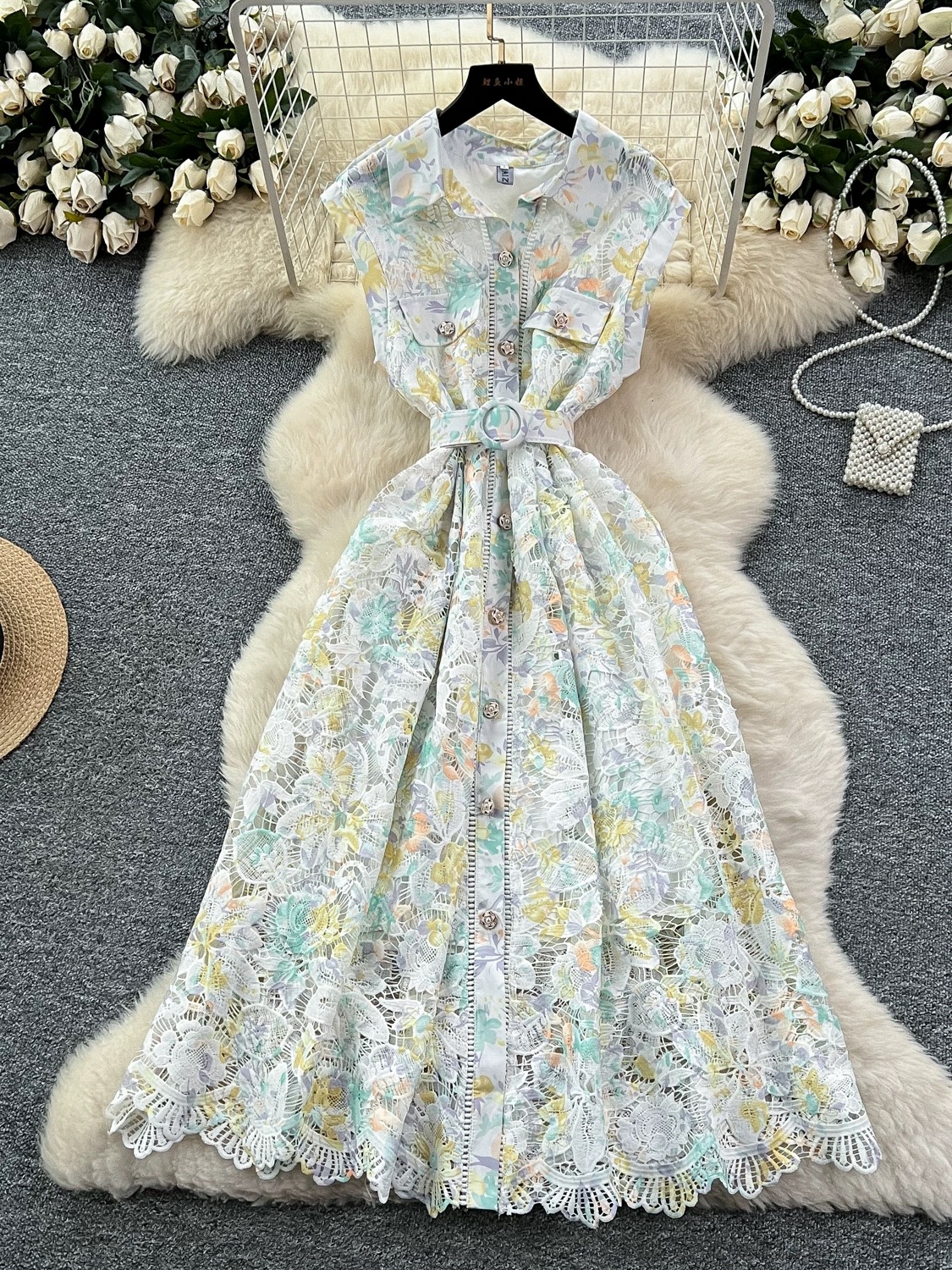 Hear me babe lace dress CD302 image