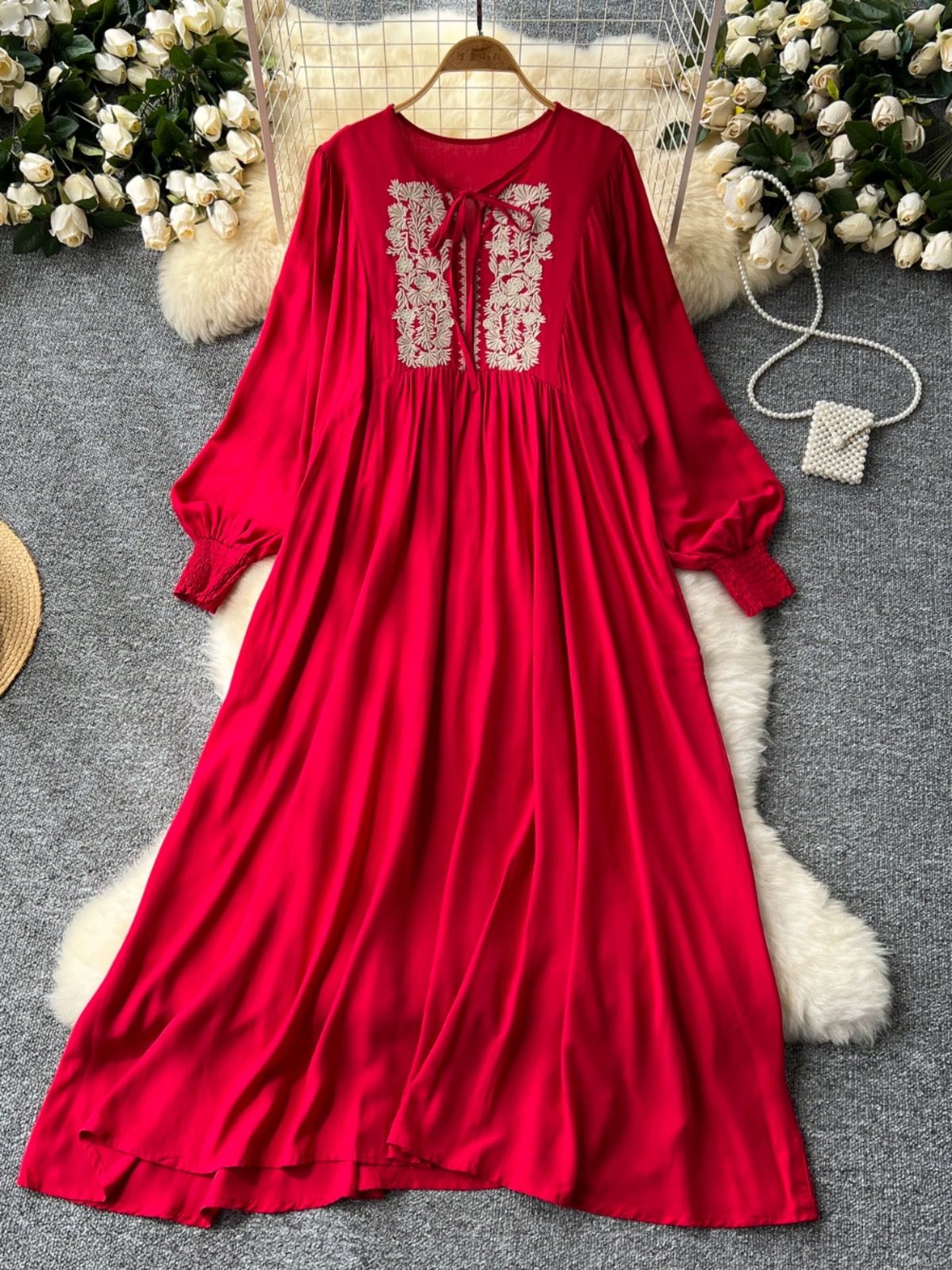 Island babe embroidery dress CD1642 image