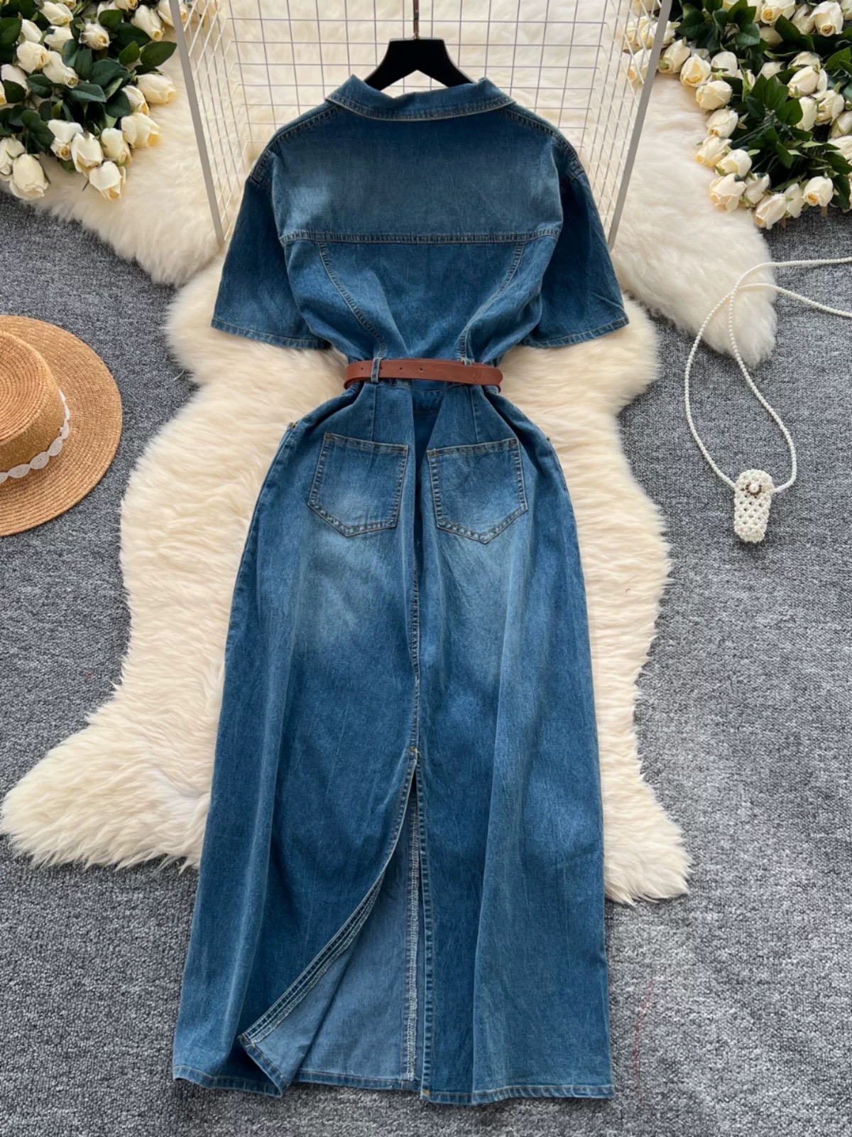 Far from home denim dress DD90 image