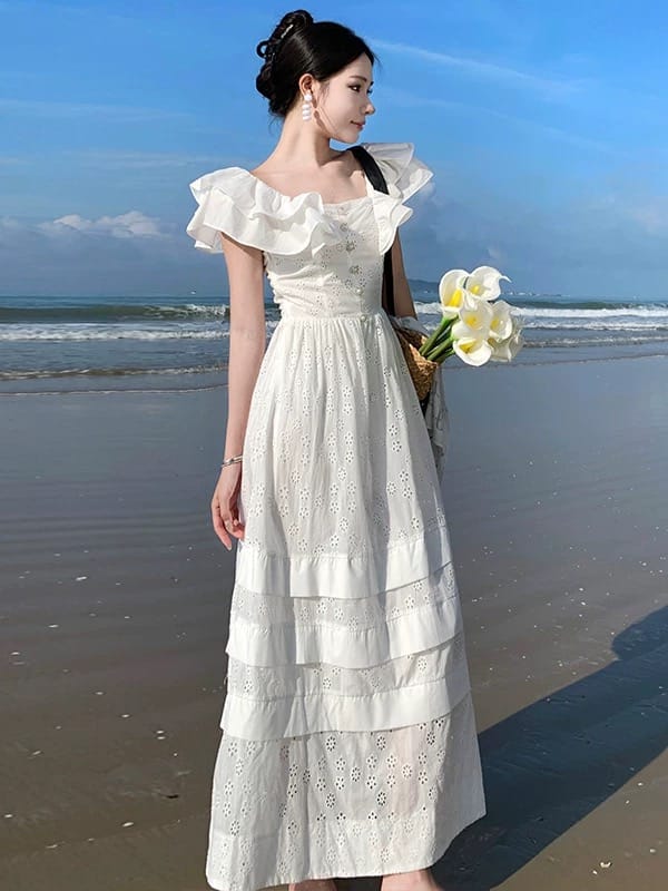 Weekend traveler lace dress CD289 image