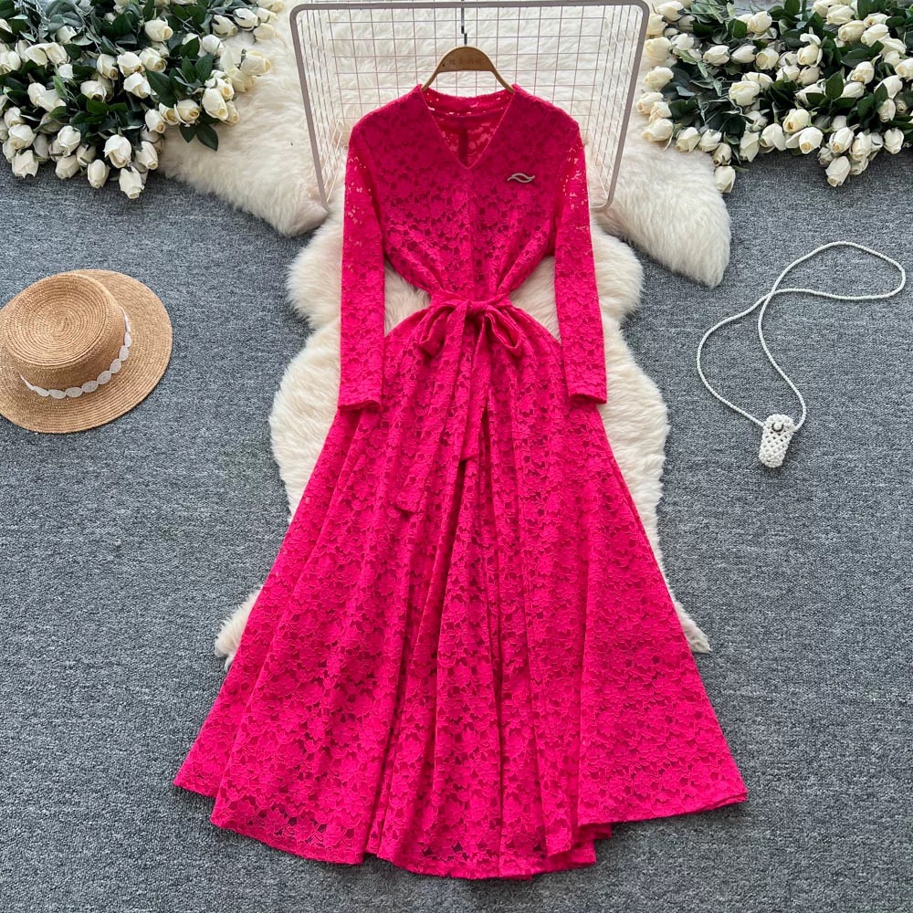 Roam free lace dress FD1473 image