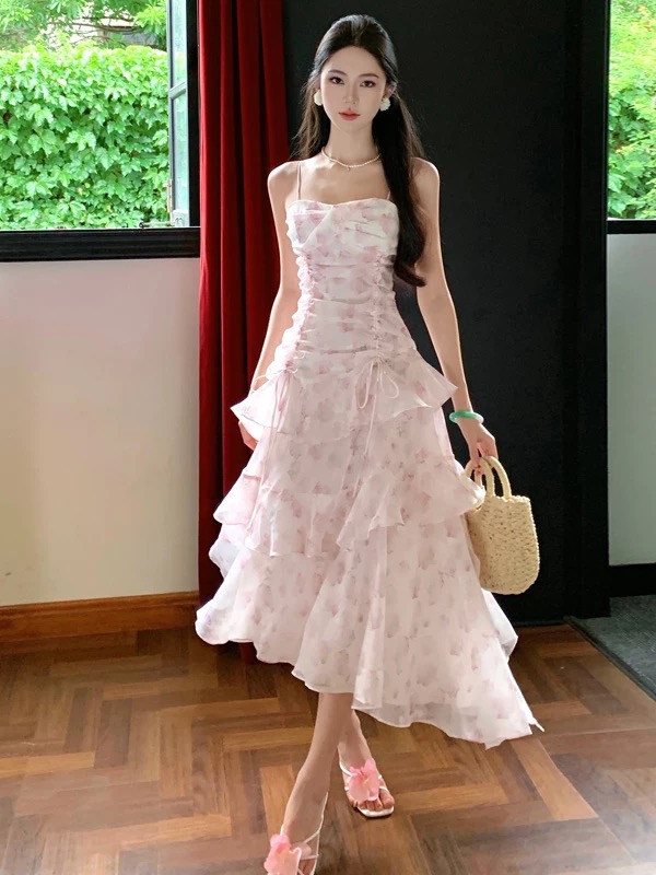 Made to shine print dress CD615 image