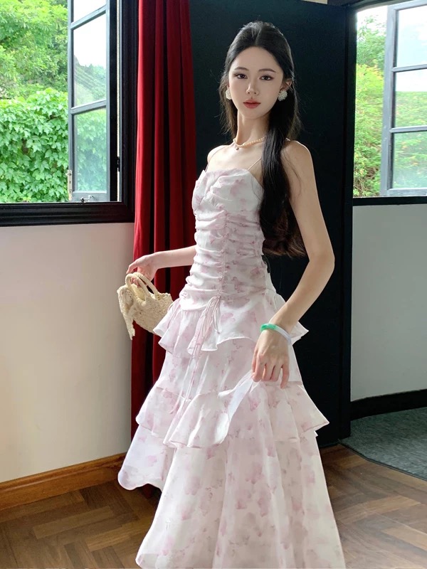 Made to shine print dress CD615 image