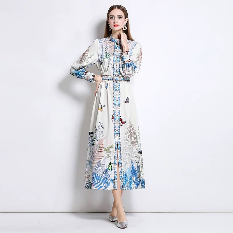 Island lover print dress ED158 image