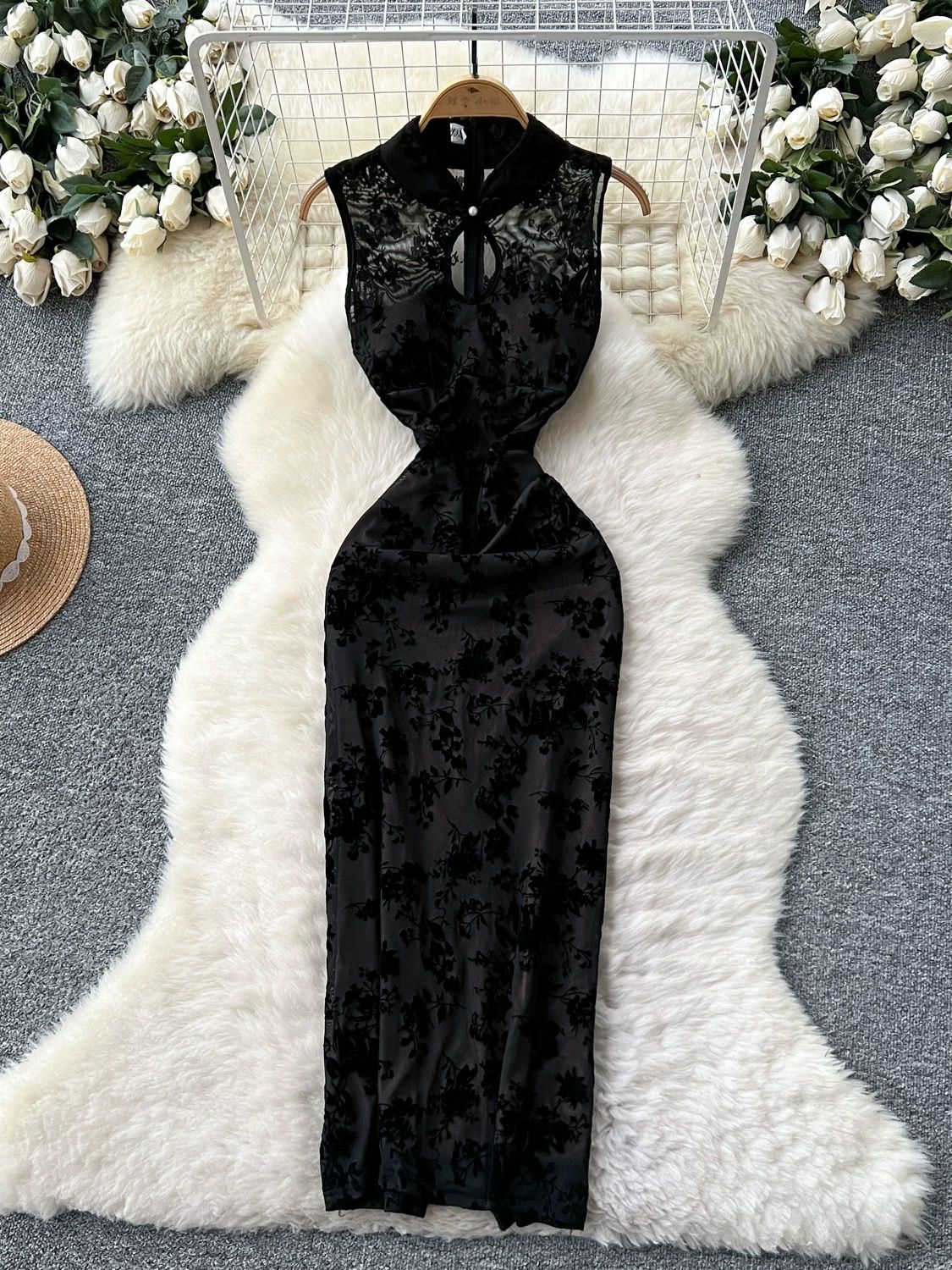 Taking flights qipao dress Q198 image