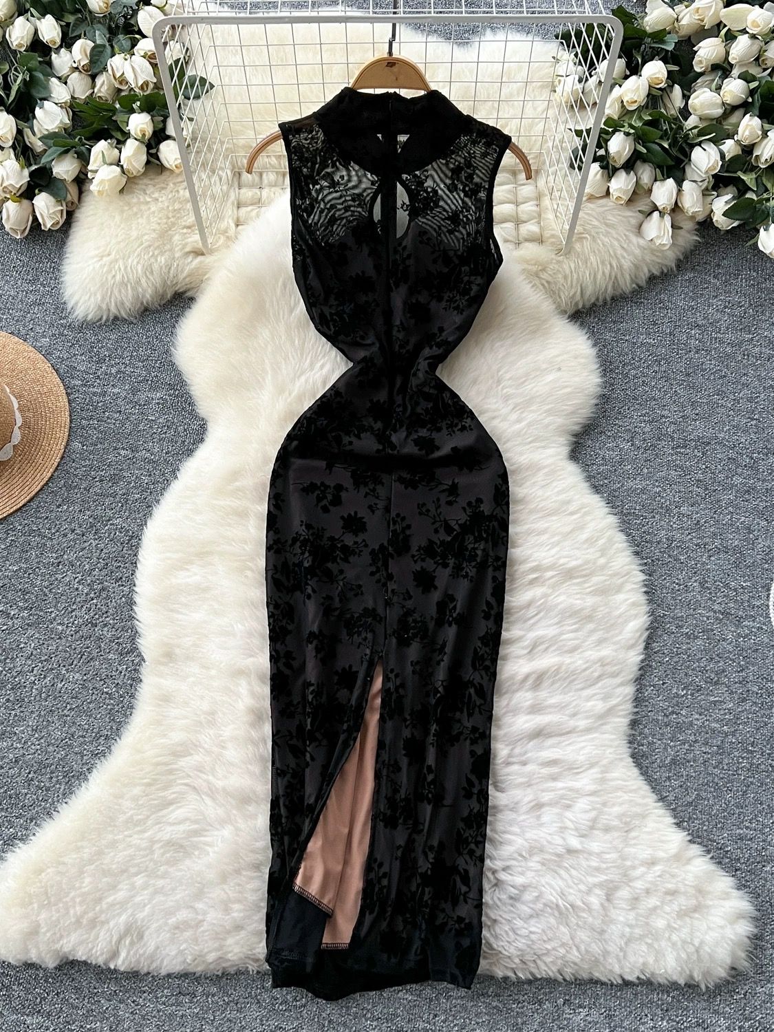 Taking flights qipao dress Q198 image