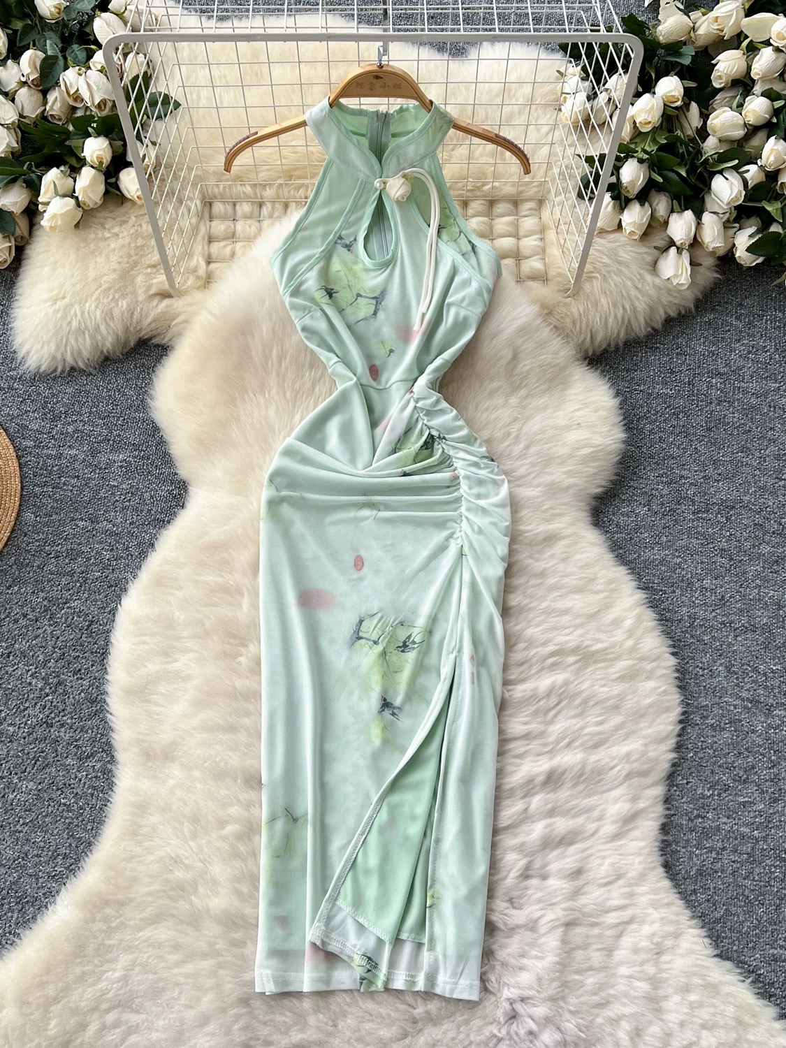 Its apparent qipao dress Q197 image