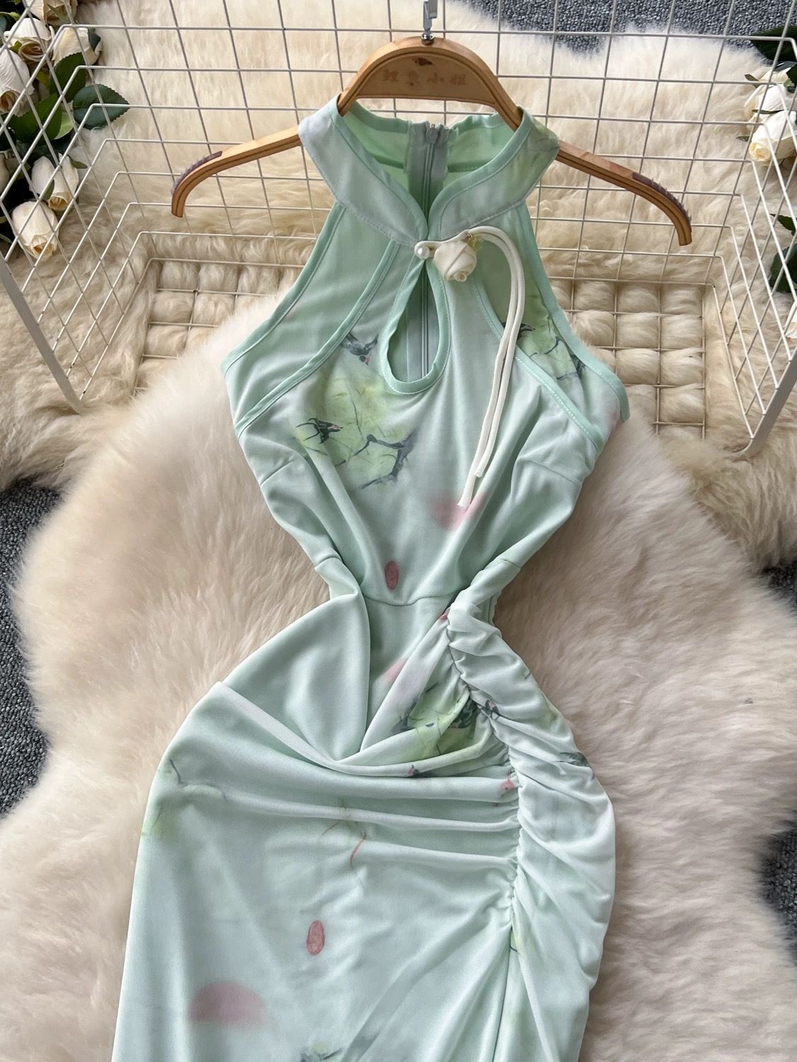 Its apparent qipao dress Q197 image