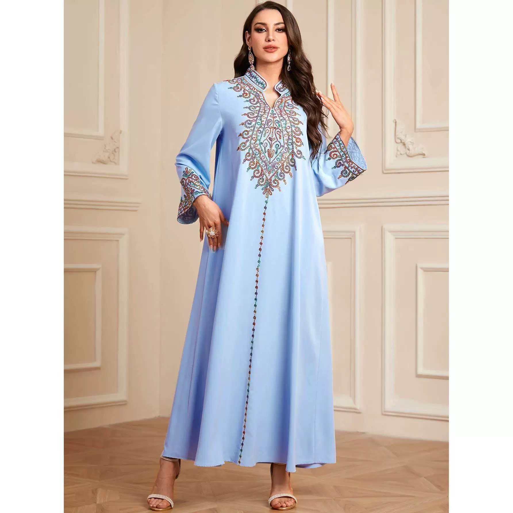 Don’t bother embroidery embellished  dress CD541 image