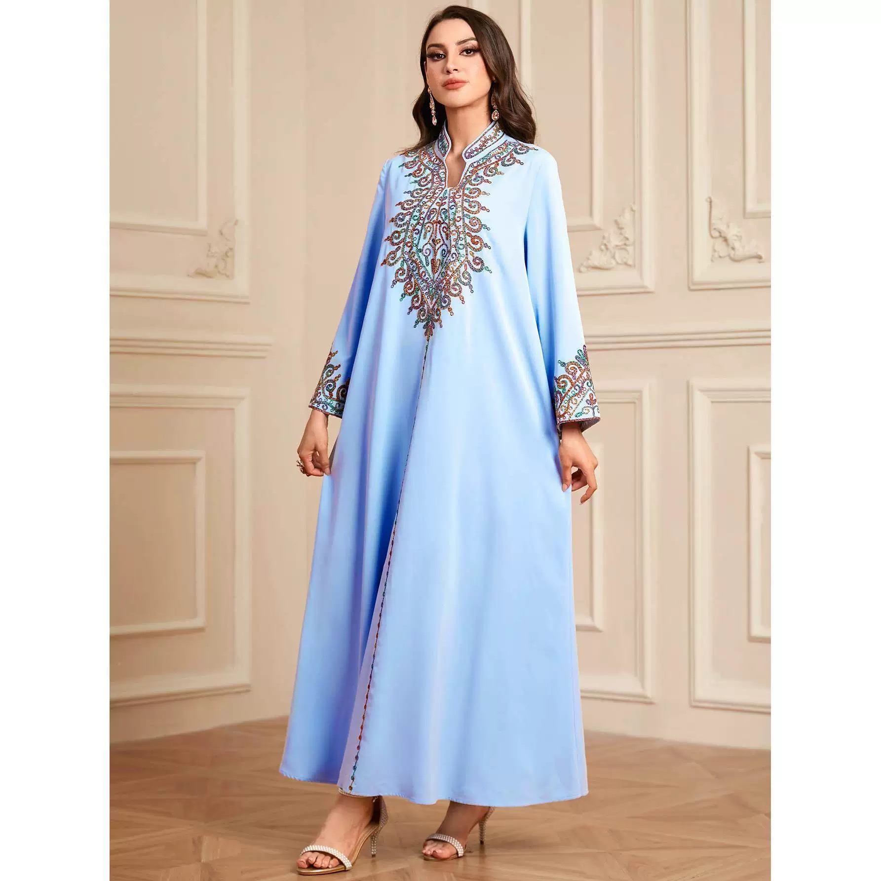 Don’t bother embroidery embellished  dress CD541 image