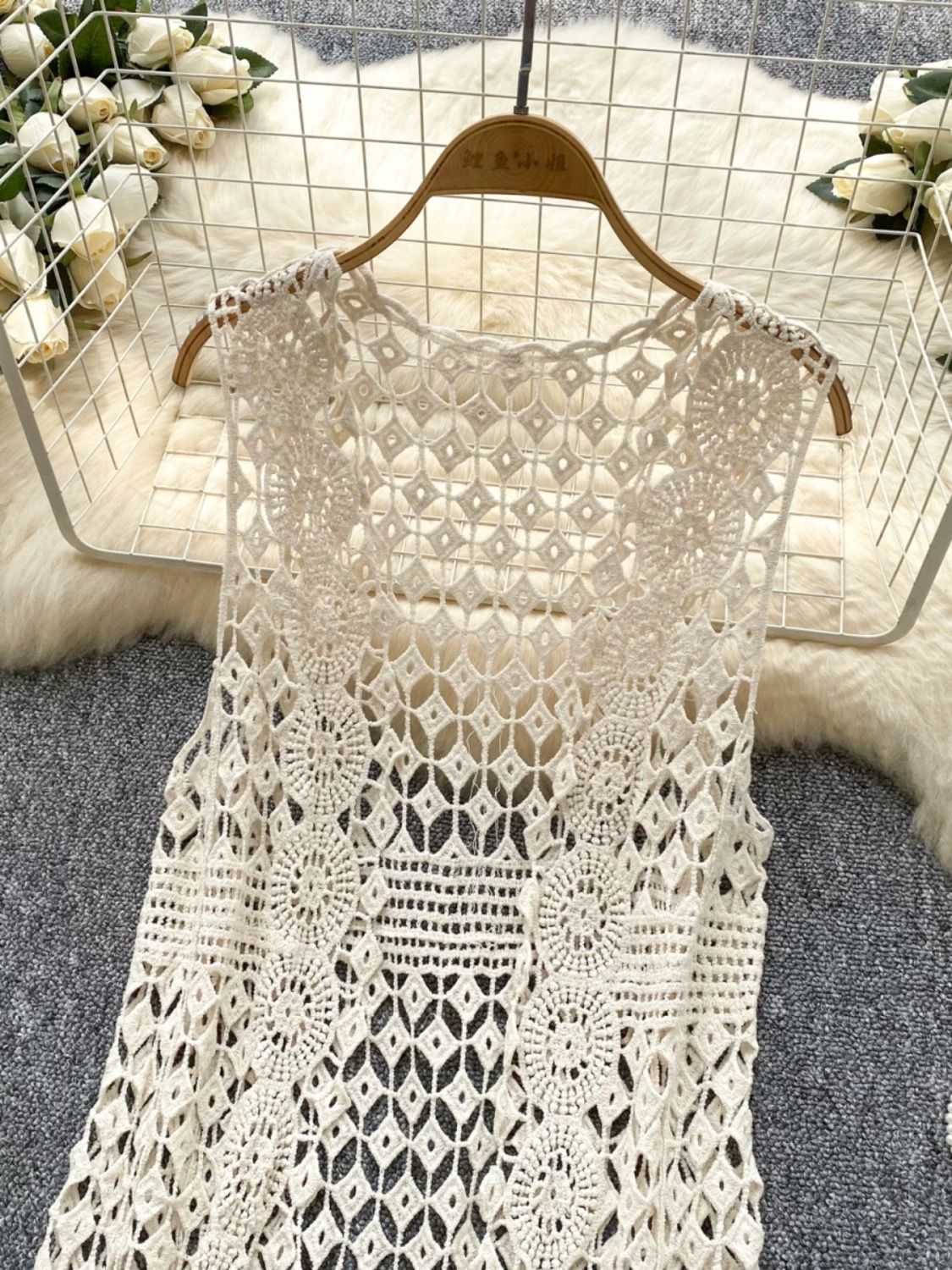 90’s babe designer crotchet kimono KM121 image