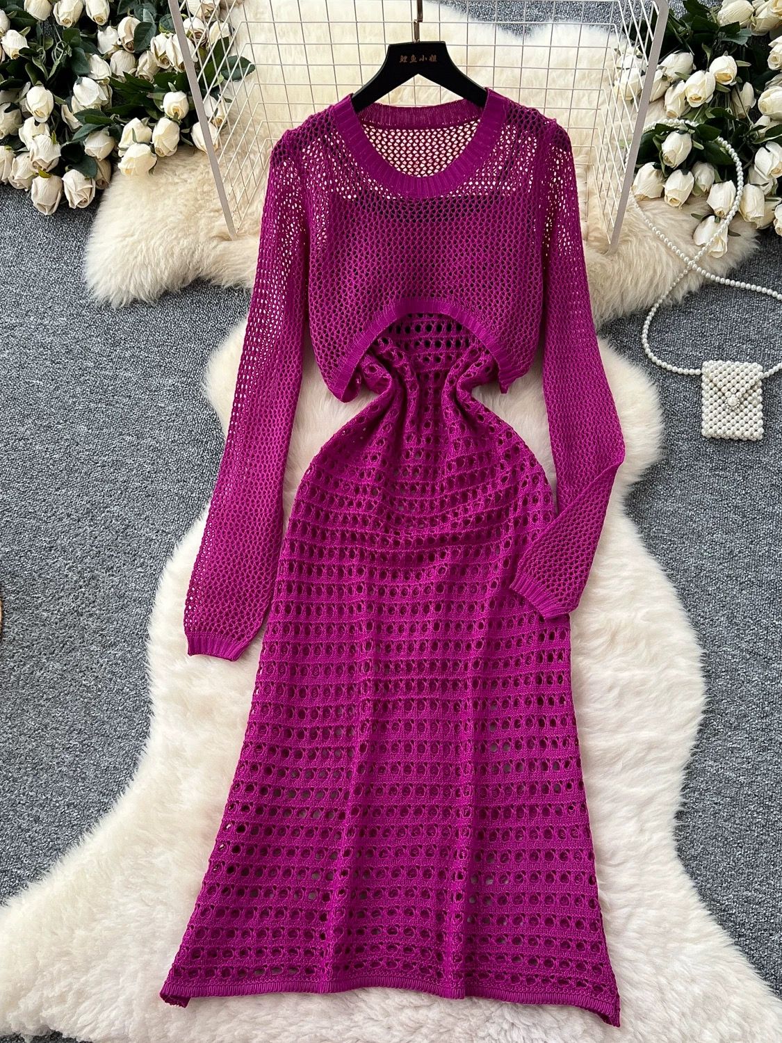 Sweetest touch net dress CD1218 image