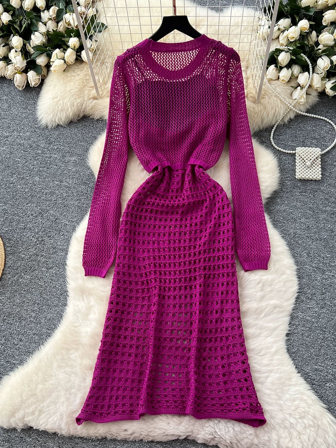 Sweetest touch net dress CD1218 image