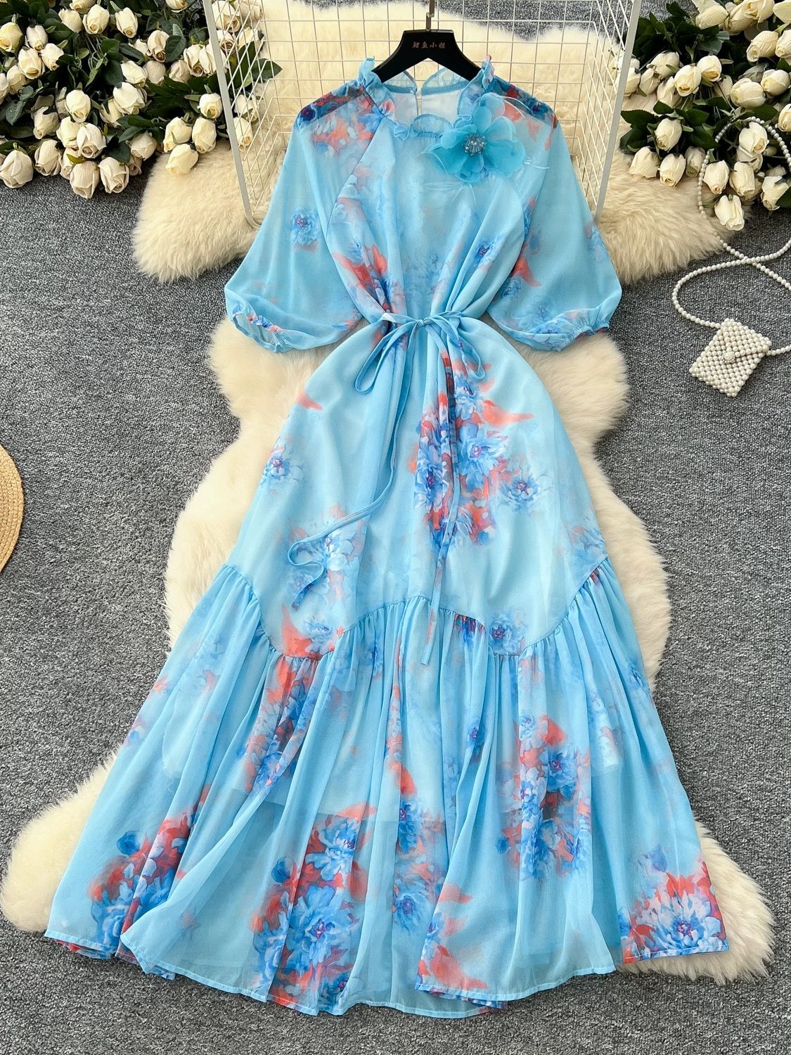 Melina floral dress CD240 image