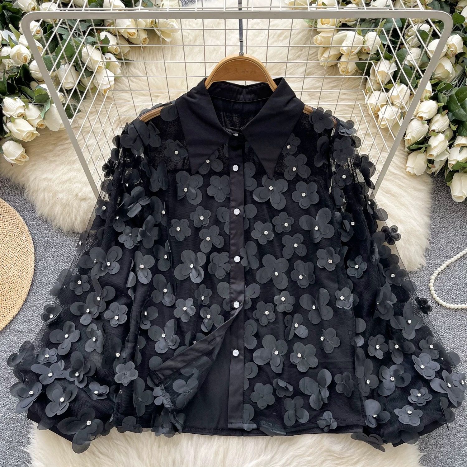 Too glam to care blouse BE356 image