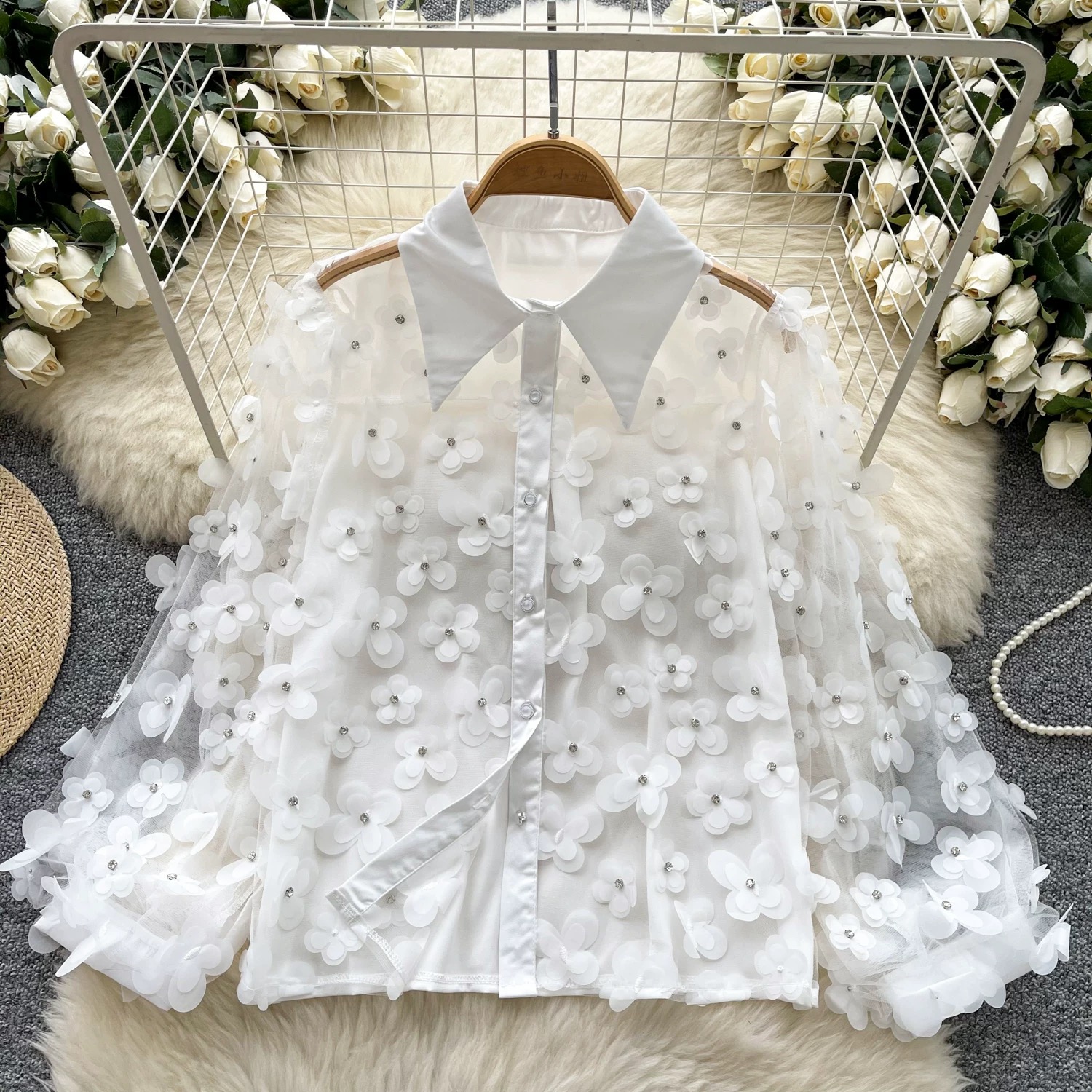 Too glam to care blouse BE356 image