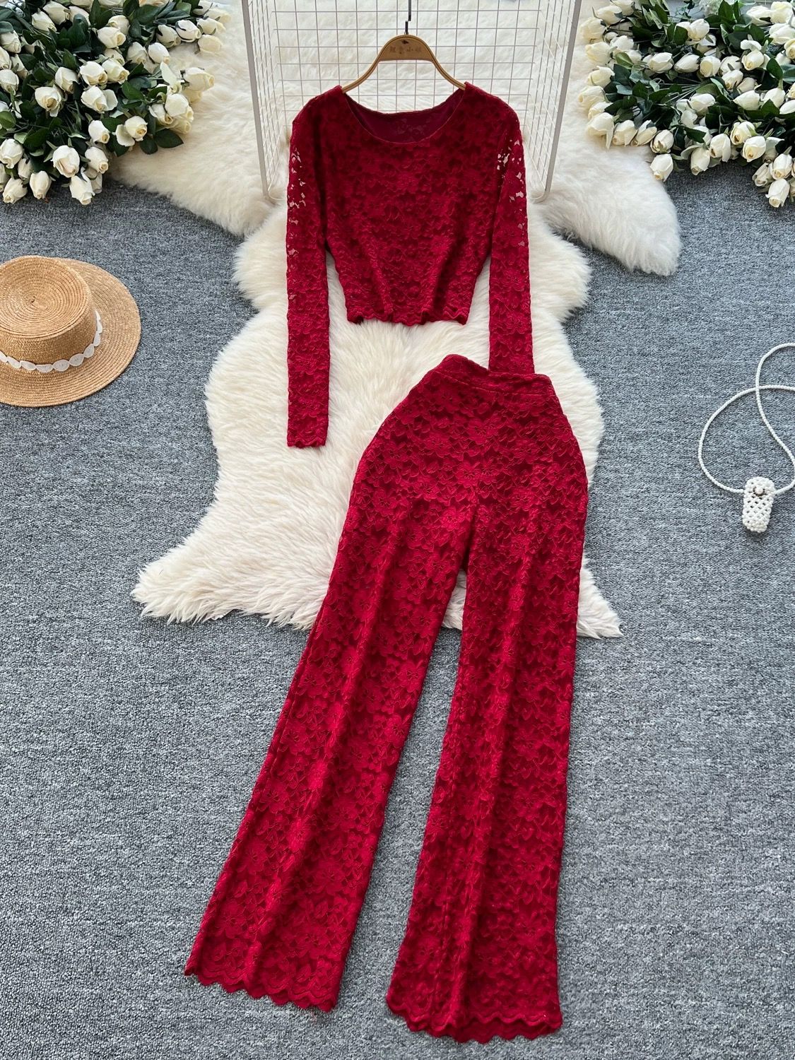 Malibu vibes lace set FTP188 image