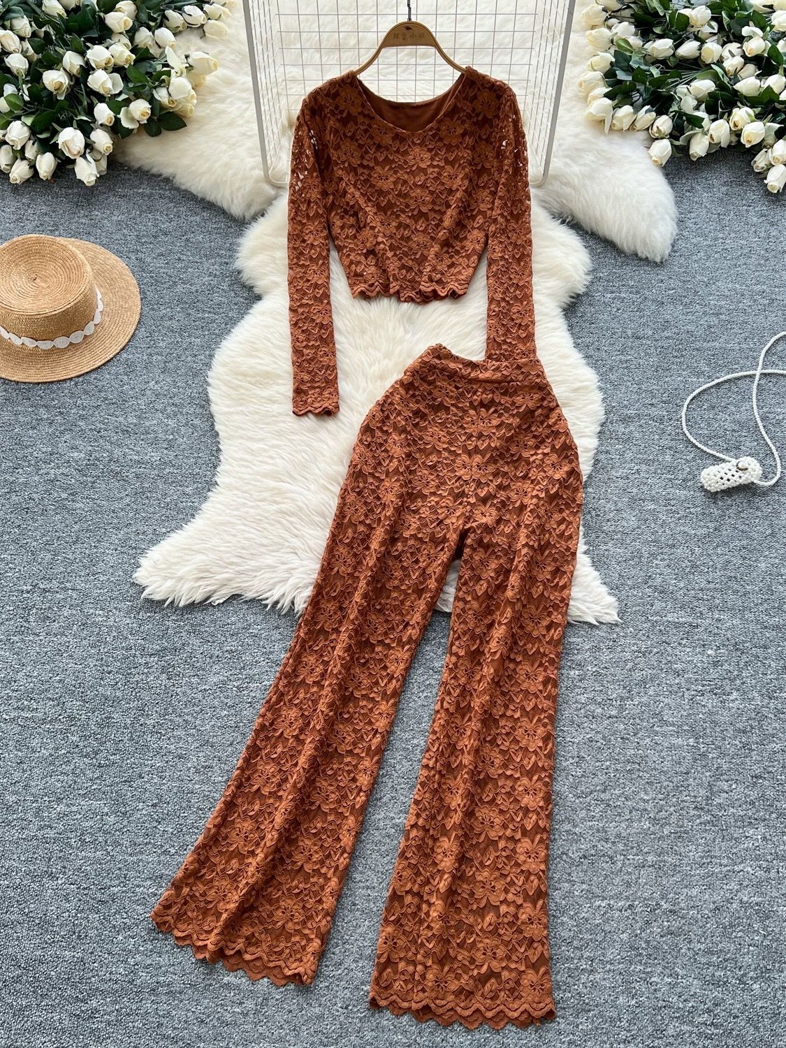 Malibu vibes lace set FTP188 image