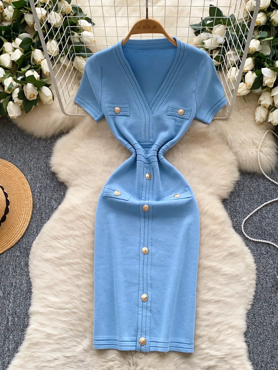 Solid basic dress KBC207 image