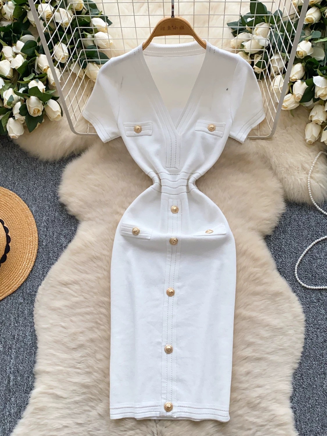 Solid basic dress KBC207 image