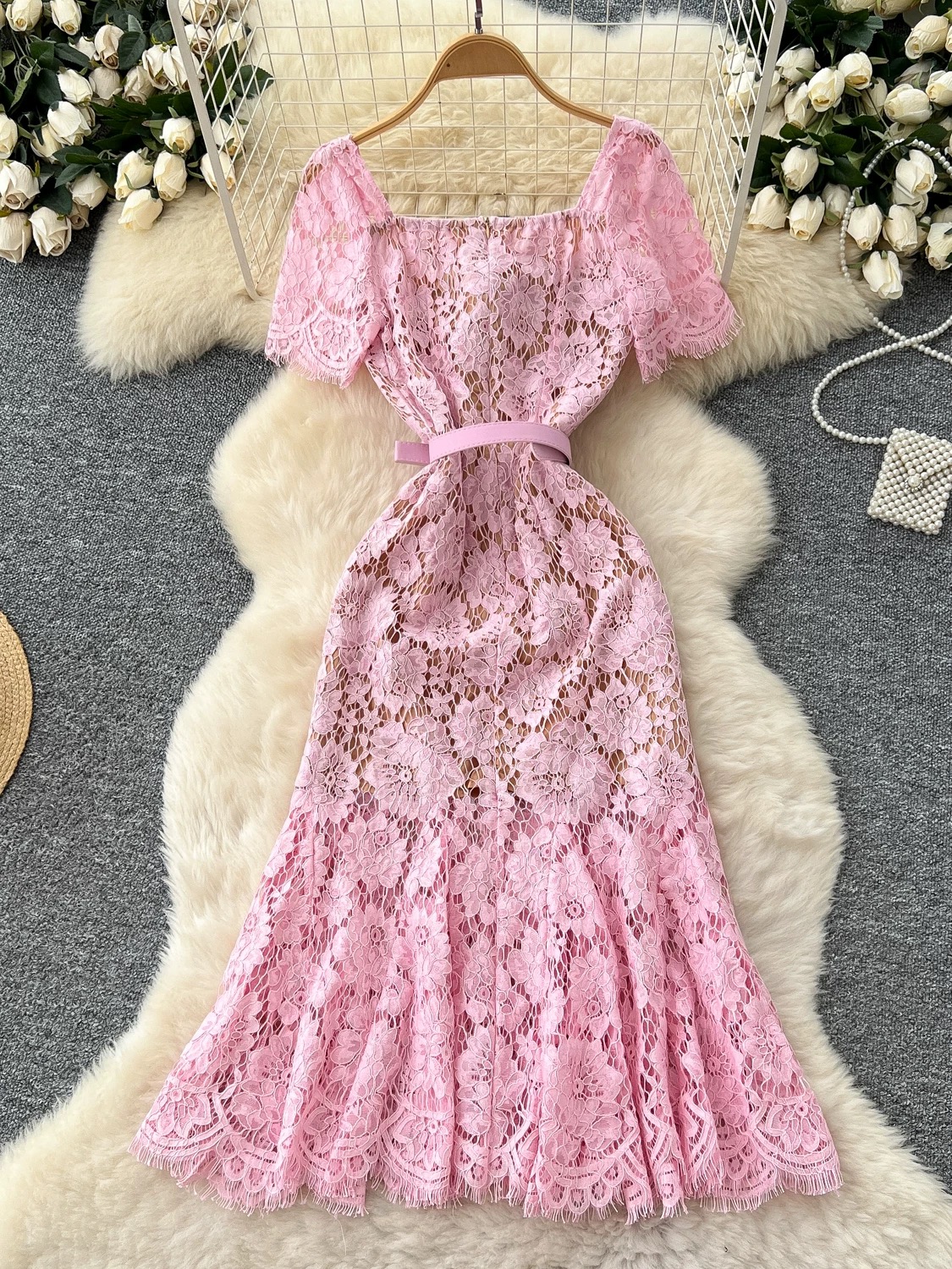 Diamond babe lace dress FD397 image