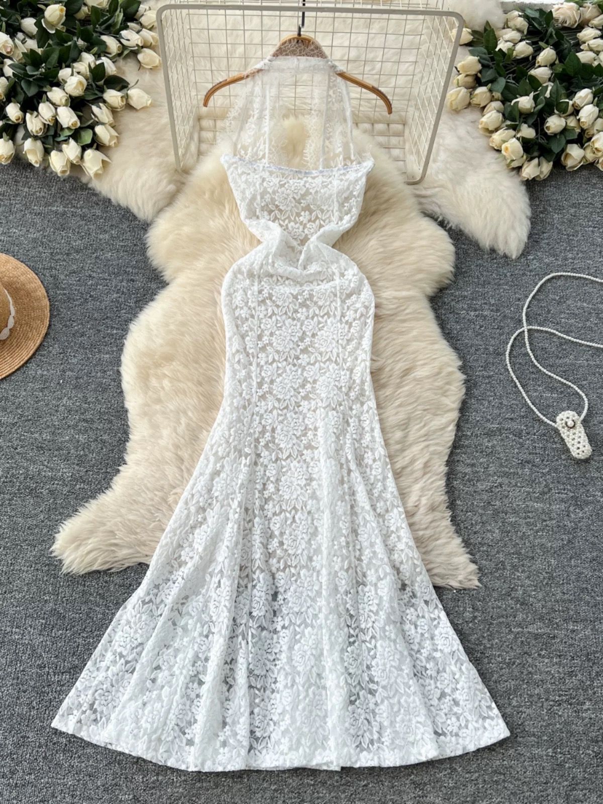 Lake como lace dress CD2248 image