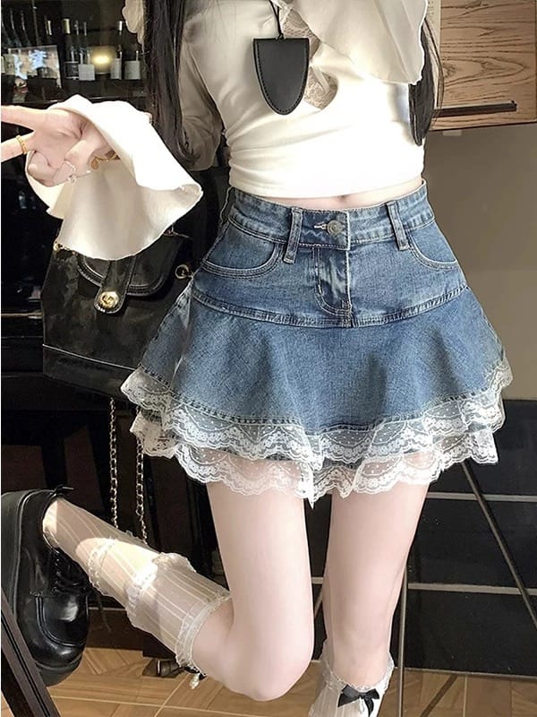 Still fly denim skirt DS109 image