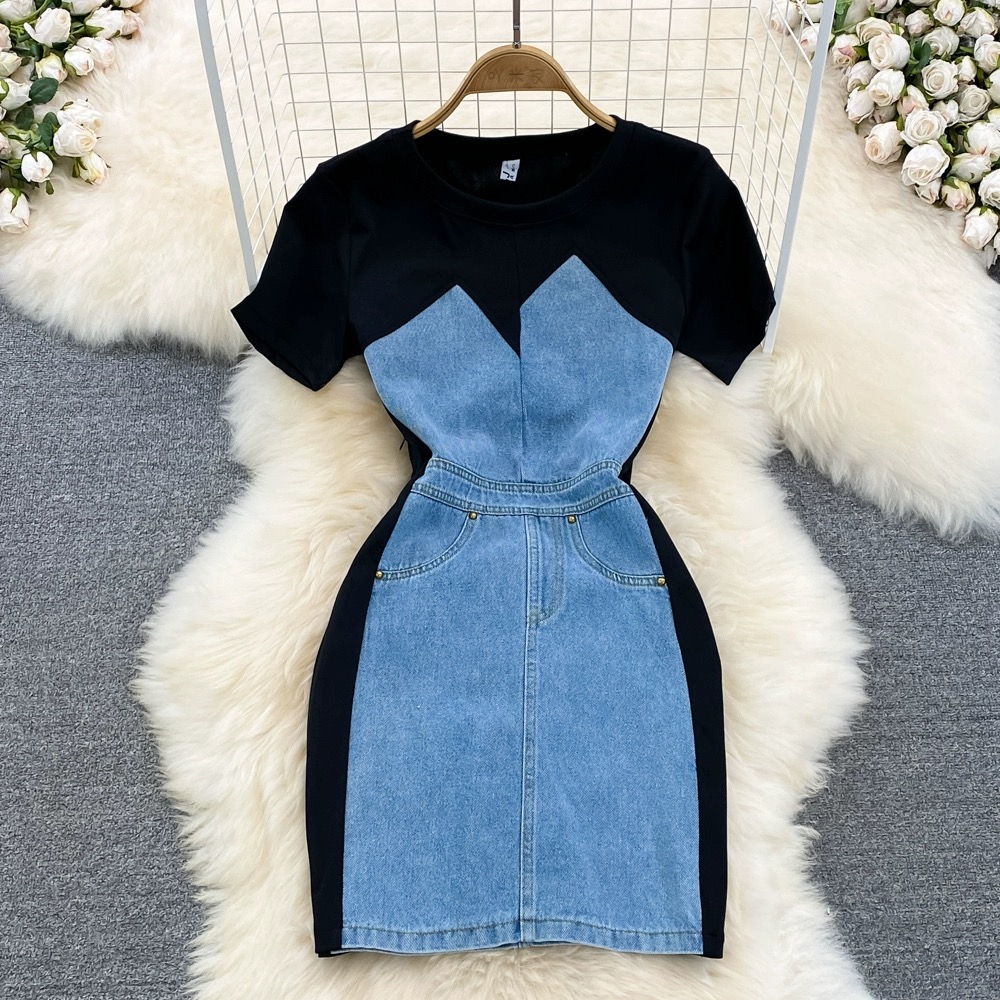 Starting over denim dress DBC49 image