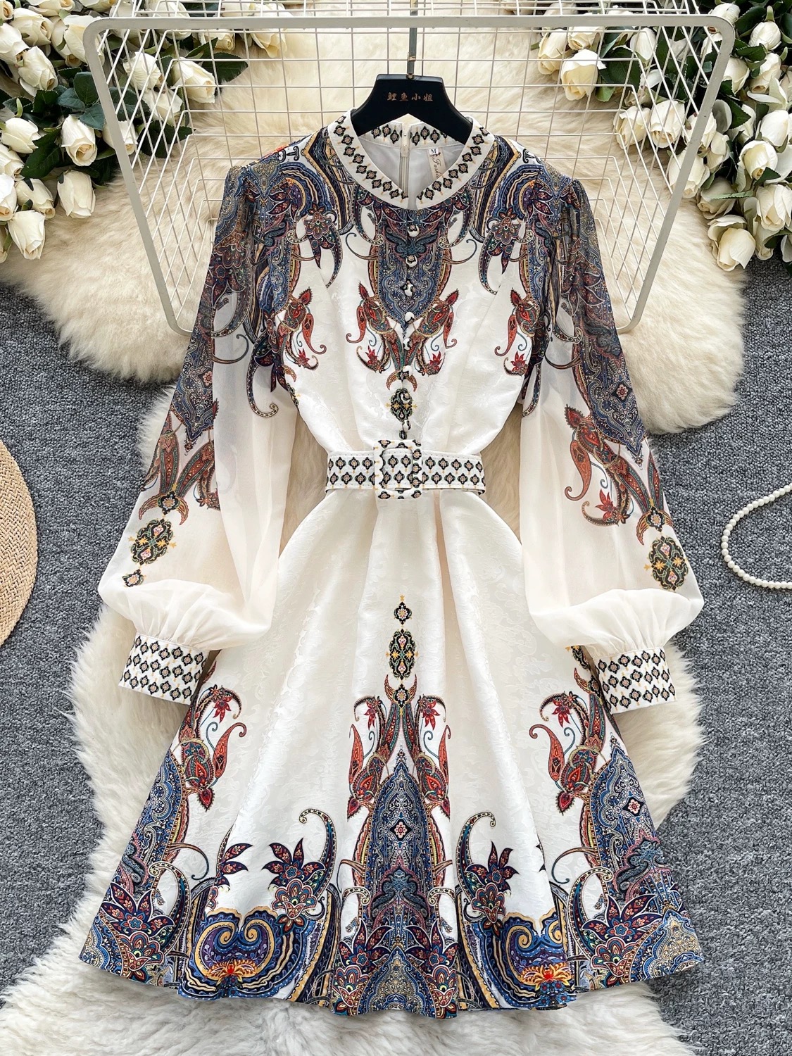 End of the road print dress ED146 image