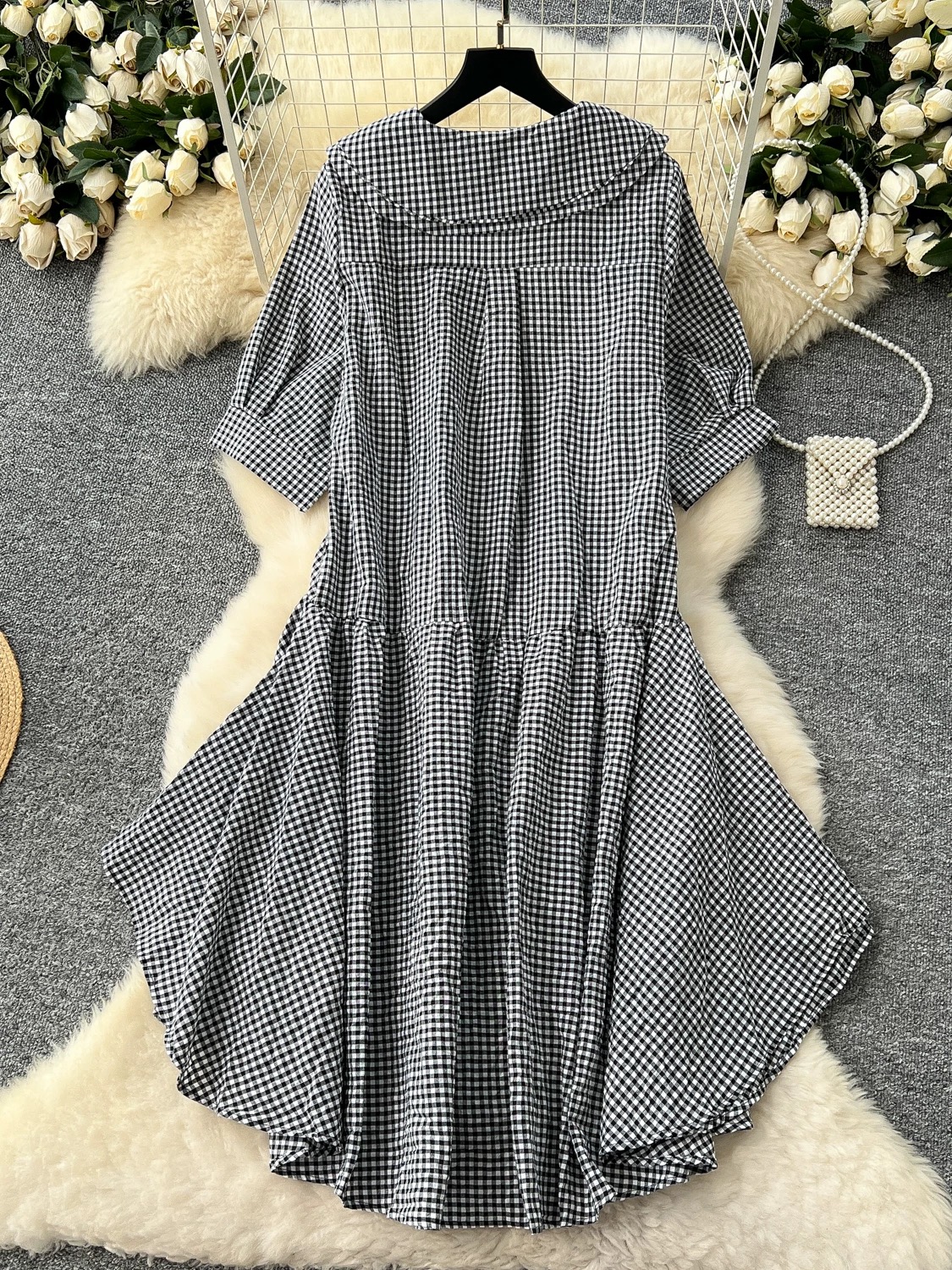 Love you everyday shirt plaid dress SD130 image