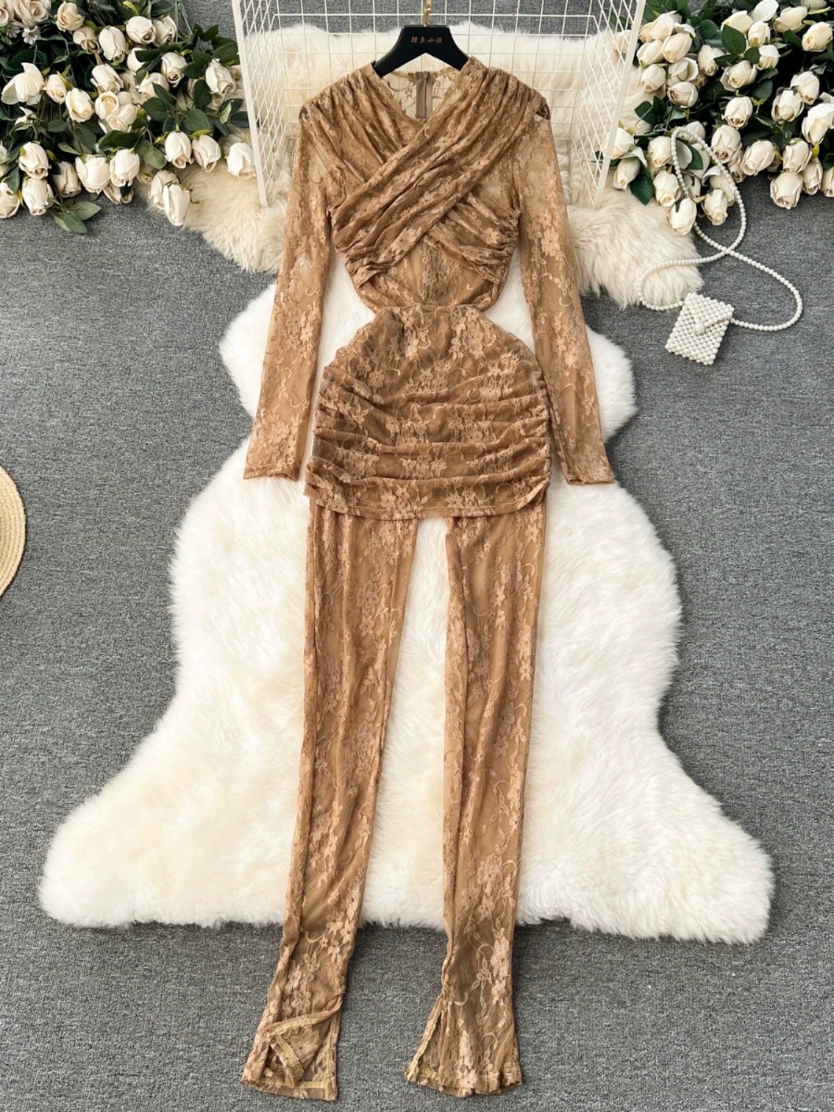 More than a friend lace jumpsuit CJS142 image