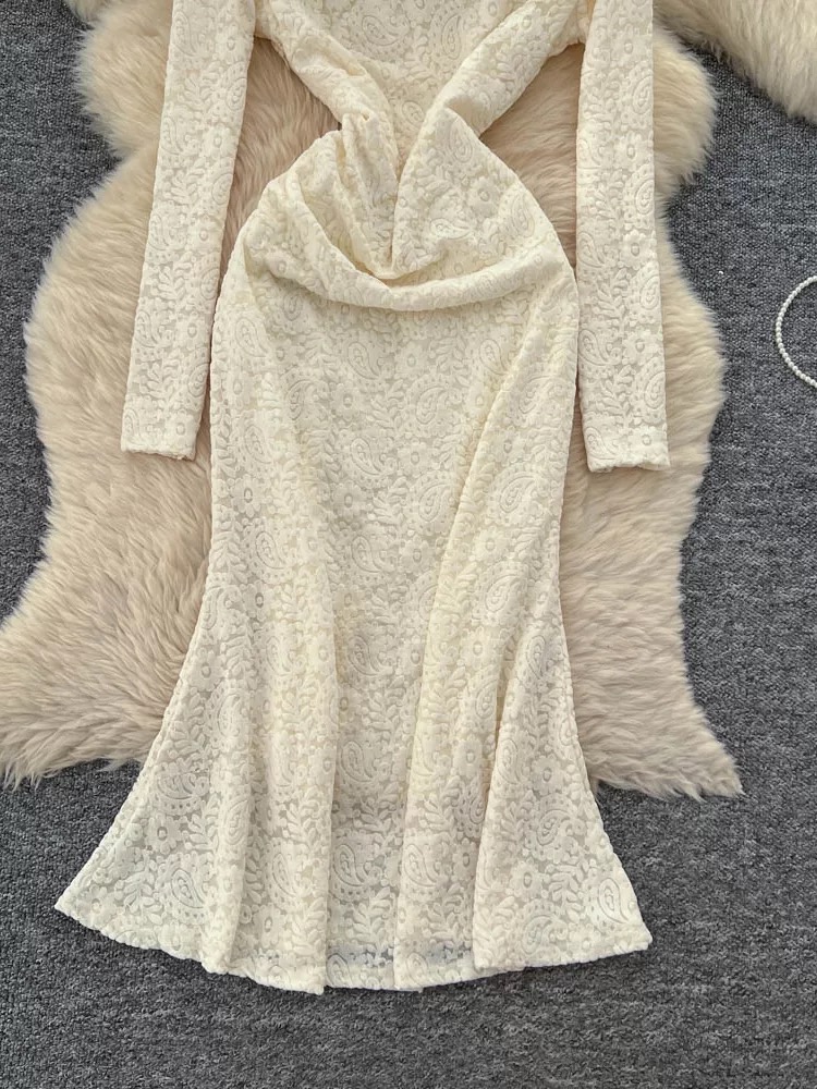 No blocked hearts lace dress FD1256 image