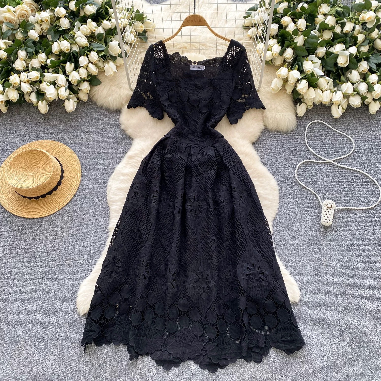 Mi amore high quality lace dress FD1481 image