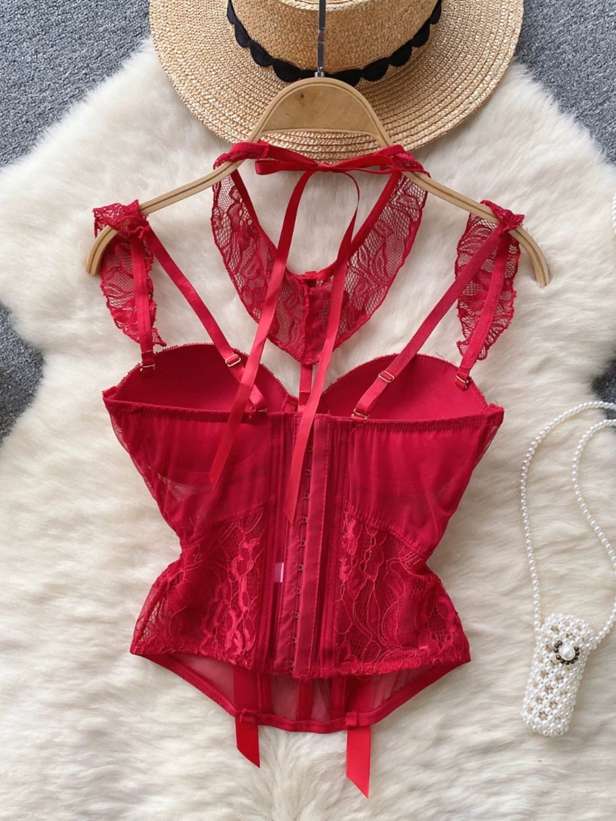 Stringing you along sexy corset top LI218 image